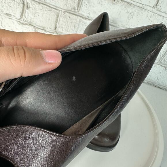 Dansko Brown Heels Tara Nappa Mary Jane Leather Buckle Strap Neutral 9 39 - Picture 11 of 12